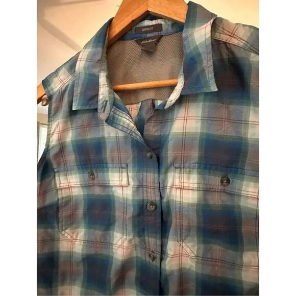 Eddie Bauer Flannel Size‎ Large Button Down - Picture 2 of 4